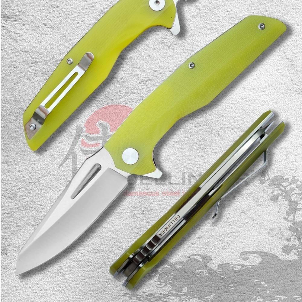 foto Zav�rac� n�� Dellinger Coyotte Flipper Jade G10, EDC pomocn�k